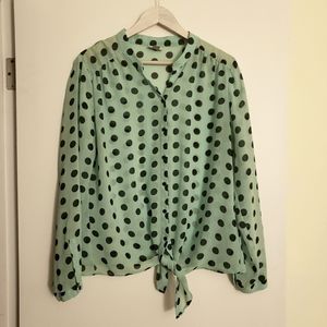 Mint Green Blouse